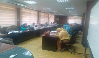 الإدارة العامة للتنظيم والإدارة تعقد إمتحان خاص بالدورة التدريبية