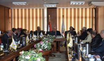 موافقة مجلس الجامعة على توقيع بروتوكول تعاون بين جامعة مدينة السادات ومحافظة المنوفية لدعم المحافظة فى تنفيذ برنامج التنمية الإقتصادية المحلية