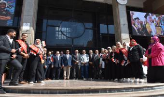 الجامعة تقيم ندوة لتعزيز جهود العمل التطوعي لشباب الجامعات في المبادرة الرئاسية حياة كريمة
