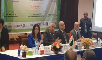 رئيس الجامعة يفتتح فاعليات المؤتمر الدولي الخامس لمعهد الدراسات والبحوث البيئية