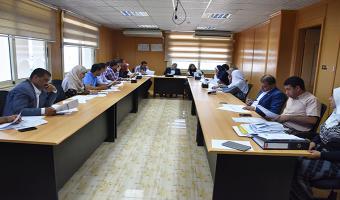 انعقاد الاجتماع الشهري للمجلس التنفيذى لمركز ضمان الجودة والتطوير المستمر بالجامعة