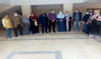 قافله طبيه مجانيه بمدرسه حي الزيتون مدينه السادات