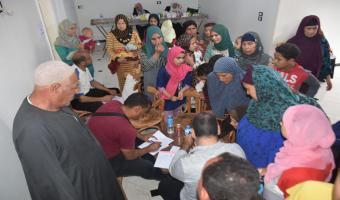 ٢٨٦ مستفيد من القافله الطبيه التخصصية التابعة للجامعة بعزبة العناني