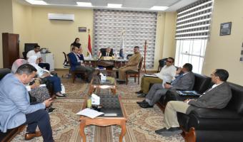 نائب رئيس جامعة السادات لشئون التعليم والطلاب يترأس إجتماع المجلس الشهرى