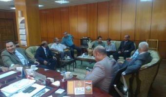 زيارة وفد من مشروع الICTP لجامعة مدينة السادات