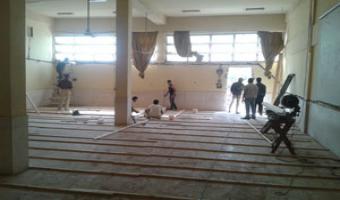 كلية التجارة تجهز قاعات جديدة لإستيعاب جميع طلابها