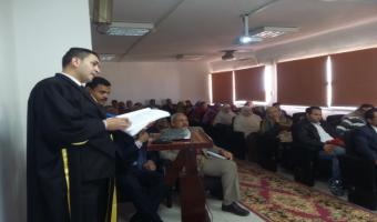 مناقشة رسالة الماجستير الخاصة بالباحث أحمد ابو الحديد