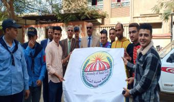 وفد الجامعة يشارك  في التدريب العملي المشترك لمواجهة الأزمات والكوارث