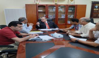 نائب رئيس الجامعة لشئون التعليم والطلاب يترأس إجتماع مجلس المدن الجامعية