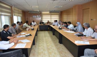 انعقاد الاجتماع الشهري للجنة التنفيذية للأيزو بالجامعة