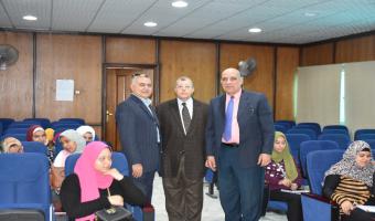 نائب رئيس الجامعة لشئون التعلم والطلاب فى زيارة تفقدية لكليات الطب البيطري والسياحة والفنادق والتربية للطفولة المبكرة