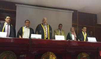 بيومى محكماً في مناقشة رسالة ماجستير بكلية الطب البيطري