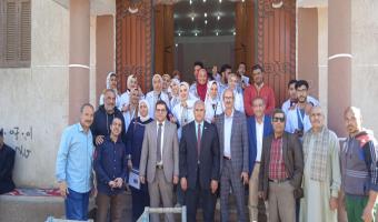 جامعة مدينة السادات تنظم قافلة طبية في قرية