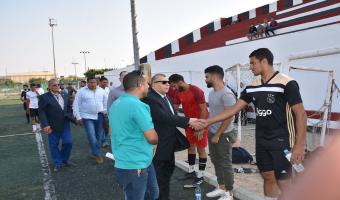نائب رئيس الجامعة يشهد فوز منتخب الجامعة لكرة القدم في أولى مبارياته بدورة الشهيد رفاعي ال47