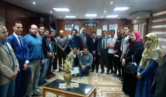 رئيس الجامعة يجتمع مع إتحاد طلاب جامعة مدينة السادات المنتخب