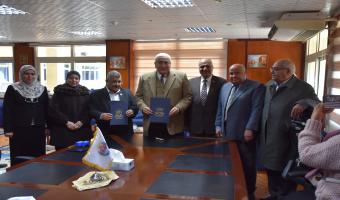 رئيس جامعة مدينة السادات يوقع بروتوكول تعاون مشترك مع جمعية محبي زويل للتنمية