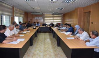 انعقاد الاجتماع الشهري للجنة التنفيذية للأيزو بالجامعة