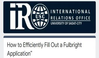 مكتب العلاقات الدولية ( IRO-USC )  يدعو المهتمين إلى ورشة عمل افتراضية بعنوان 
