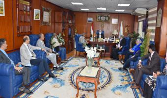 زيارة من فريق المراجعة الخارجية لاعتماد كلية التربية الرياضية