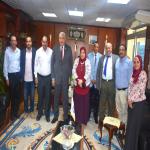 الجامعة تستقبل فريق المجلس الوطني للاعتماد (EGAC) لزيارة تجديد اعتماد معمل الجيولوجيا البيئية