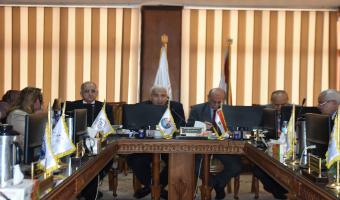 إنعقاد الاجتماع الشهري لمجلس الجامعة لبحث جدول الأعمال