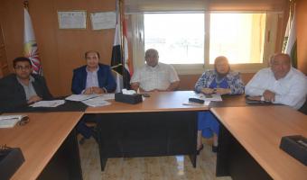 زيارة فريق وحدة إدارة المشروعات بوزارة التعليم العالي لمعامل جامعة مدينة السادات