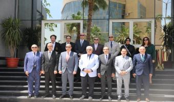 رئيس جامعة مدينة السادات تشهد اجتماع مجلس الجامعات الأهلية بجامعة الفيوم