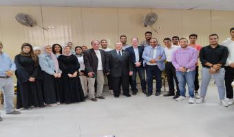 نائب رئيس جامعة مدينة السادات لشئون التعليم والطلاب يحضر بروفات فريق كورال الجامعة