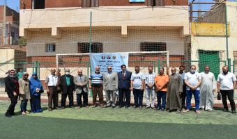 نائب رئيس جامعة مدينة السادات علي راس القوافل البشرية والبيطرية والزراعية الشاملة بقرية رملة الانجب