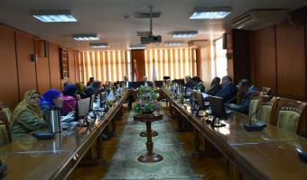 انعقاد الإجتماع الشهري لمجلس إدارة مركز ضمان الجودة والتطوير المستمر