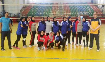 فوز منتخب الجامعة للكرة الطائرة