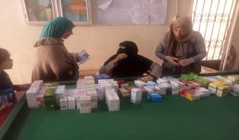 جامعة مدينة السادات تطلق قافله طبيه بقرية