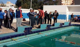 حصول الطالب احمد شعبان نصار على الميدالية الذهبية بسباق 50 متر سباحة  فى لقاء 