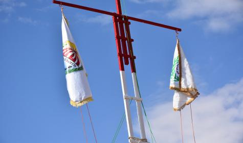 إفتتاح مهرجان الجوالة الثاني بالنشيد الوطنى