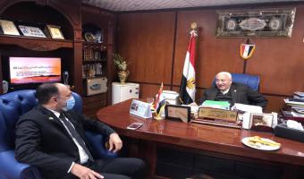 رئيس الجامعة يستقبل عضو مجلس النواب عن دائرة السادات