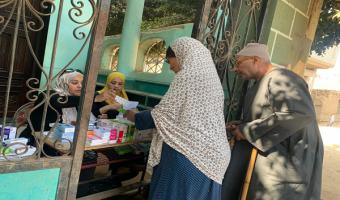 جامعة مدينة السادات تنظم قافلة طبية تخصصية بقرية