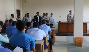 نائب رئيس الجامعة يتفقد دورة التربية العسكرية بكلية الحقوق