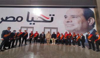 نائب رئيس جامعة مدينة السادات يترأس وفد الجامعة لزيارة جناح وزارة الدفاع بمركز المنارة