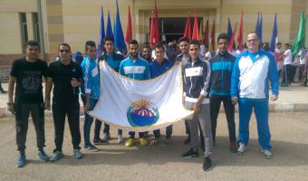 وفد  فريق جامعة  مدينة السادات  للكرة  الخماسية  يشارك  في  البطولة  العربية الثانية  عشر بجامعة  جنوب الوادي