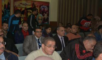 إجراء القرعة الخاصة بمهرجان الأسر السابع بجامعة قناة السويس