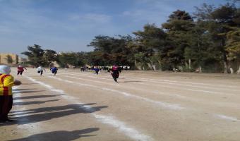 حصول الطالبة أسماء أحمد السيد على المركز الأول فى سباق 100 متر على مستوى الجامعة