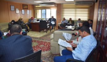 انعقاد الاجتماع الشهري للجنة التنفيذية للأيزو بالجامعة