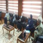 رئيس الجامعة يستقبل لجنة المحاكاة الخاصة بكلية التربية الرياضية