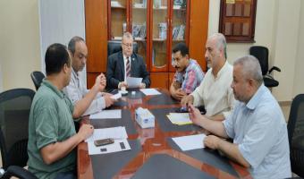 نائب رئيس الجامعة لشئون التعليم والطلاب يترأس اجتماع مجلس اللجنة العليا للإشراف على المدن الجامعية