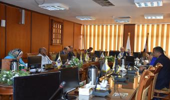 اجتماع مجلس شئون خدمة المجتمع وتنمية البيئة لبحث جدول اعماله