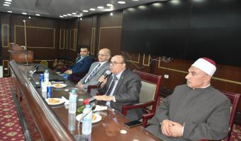 الدكتور مبروك عطية يحاضر ندوة دينية بجامعة مدينة السادات