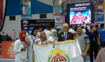 حصول جامعة مدينة السادات على المركز الثانى فى البطولة العربية للمبارزين الجامعيين بجامعة بنى سويف