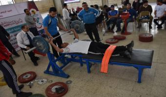 حصول الطالب أحمد شعبان راتب على المركز الخامس فى رفع الأثقال بأسبوع متحدى الإعاقة بجامعة المنيا