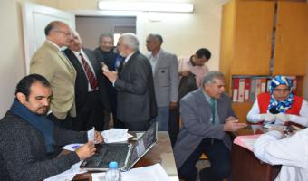 حملة 100 مليون صحة بجامعة مدينة السادات