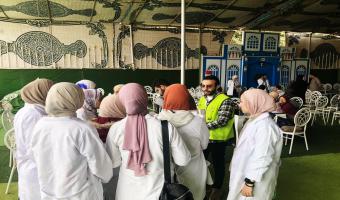 جامعة مدينة السادات تدشن قافلة طبية ومشروع بيئى تنموى في قرية